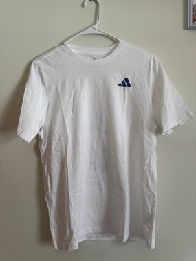 Adidas White Crewneck T-Shirt